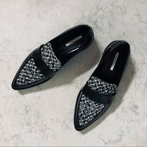 Zara Combined Fabric Loafers